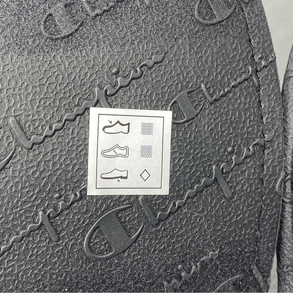 NWT Champion Sleepover Lux Black/Gold Men's Slipper Size 8 Men’s - Picture 13 of 13